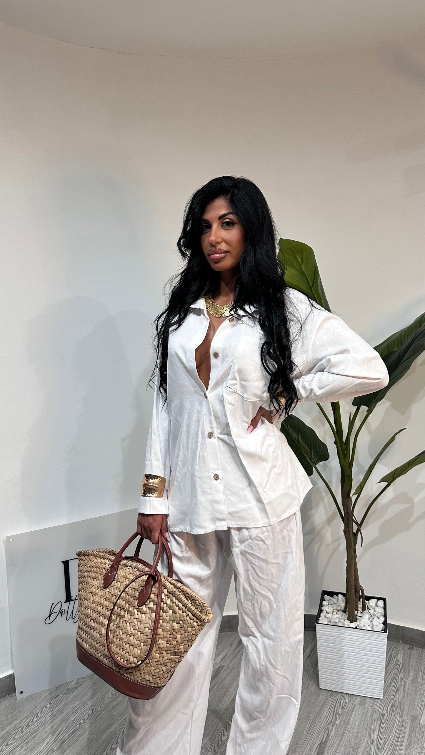 COORDINATO LINO WHITE