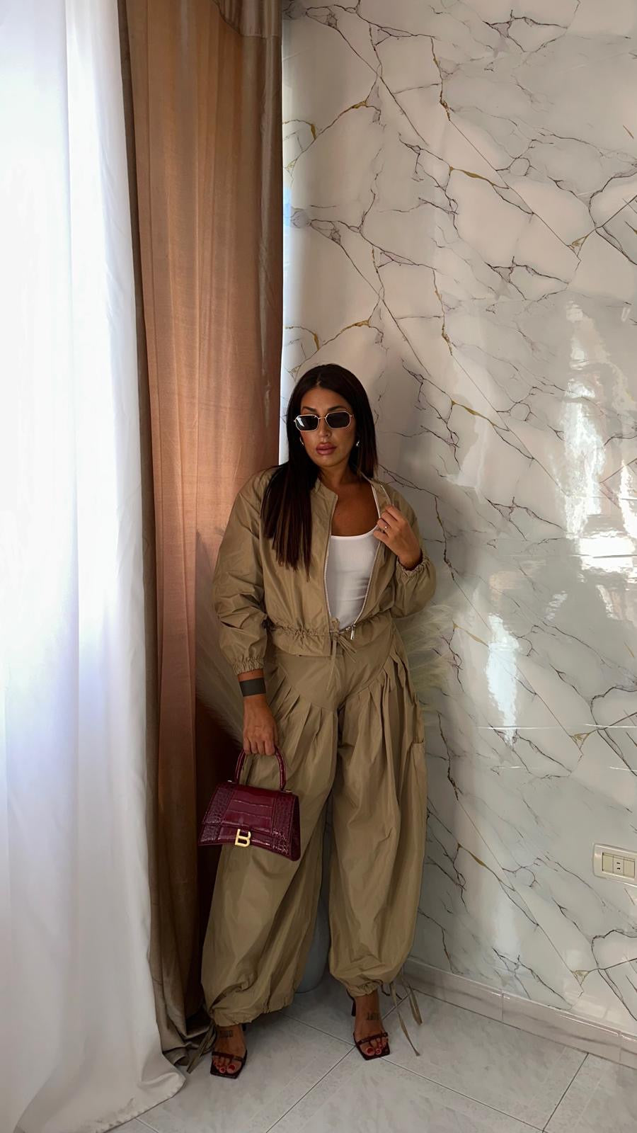 COORDINATO PARACHUTE BEIGE