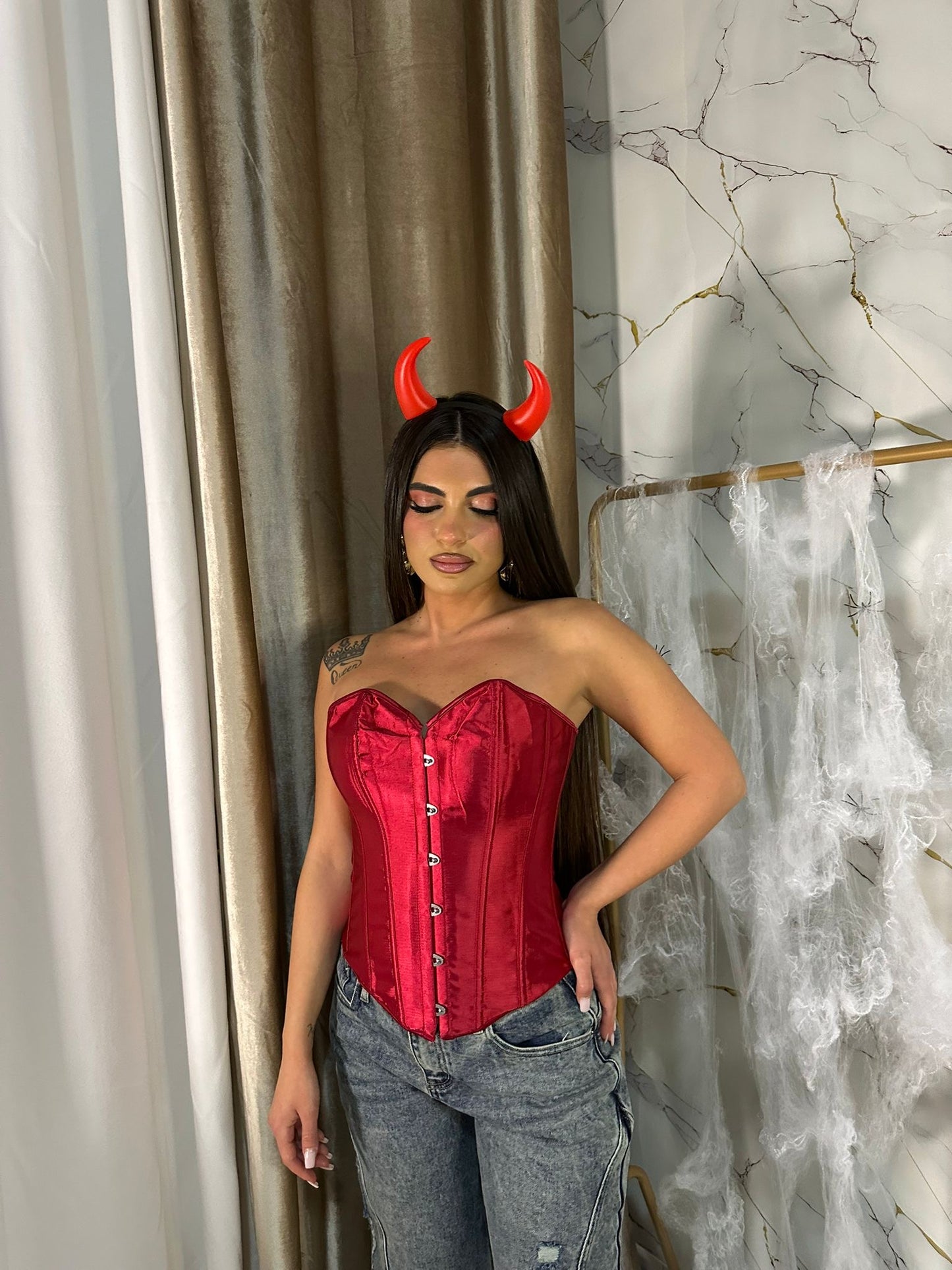 BUSTIER RED