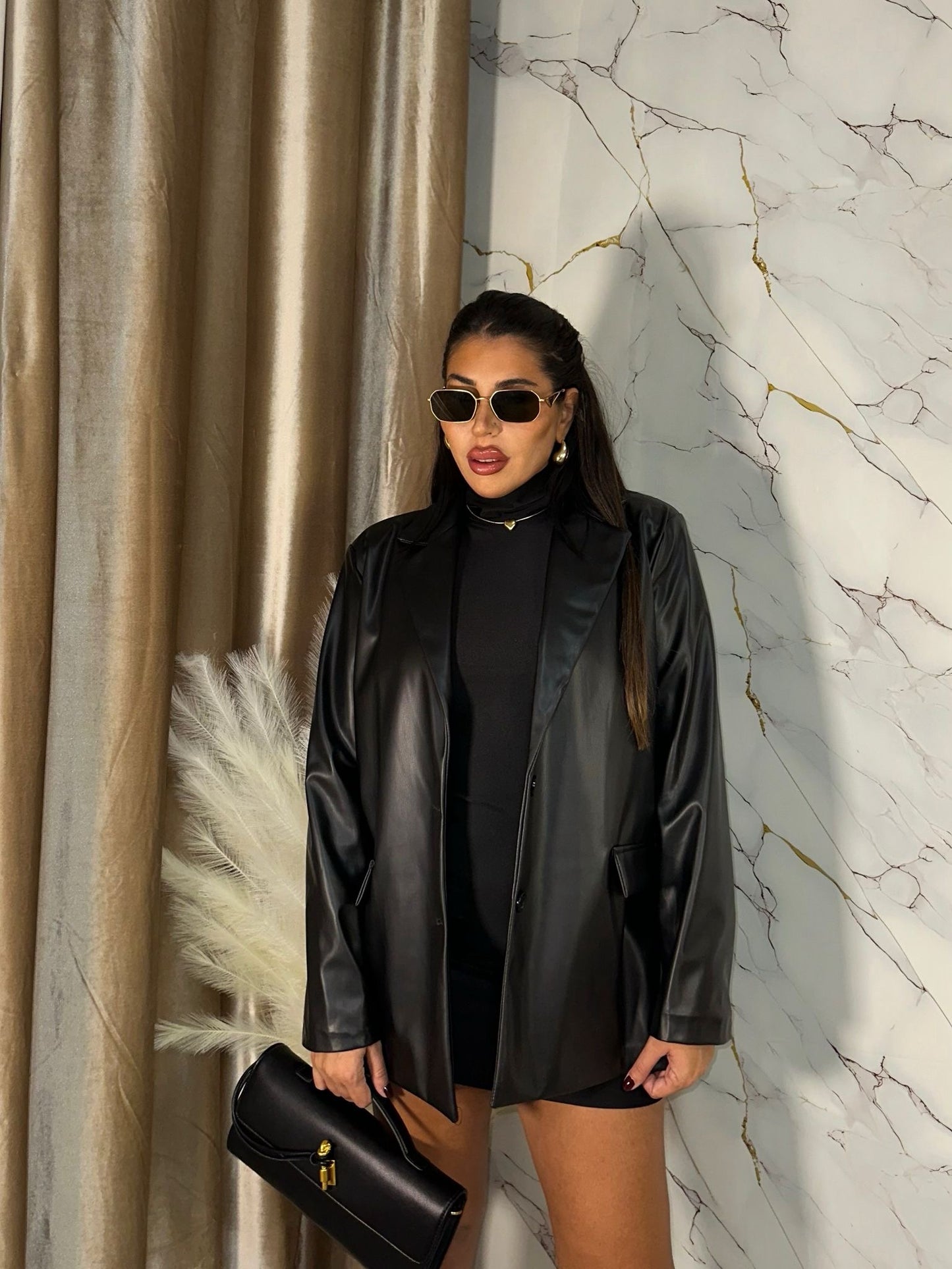 BLAZER ECOPELLE BLACK