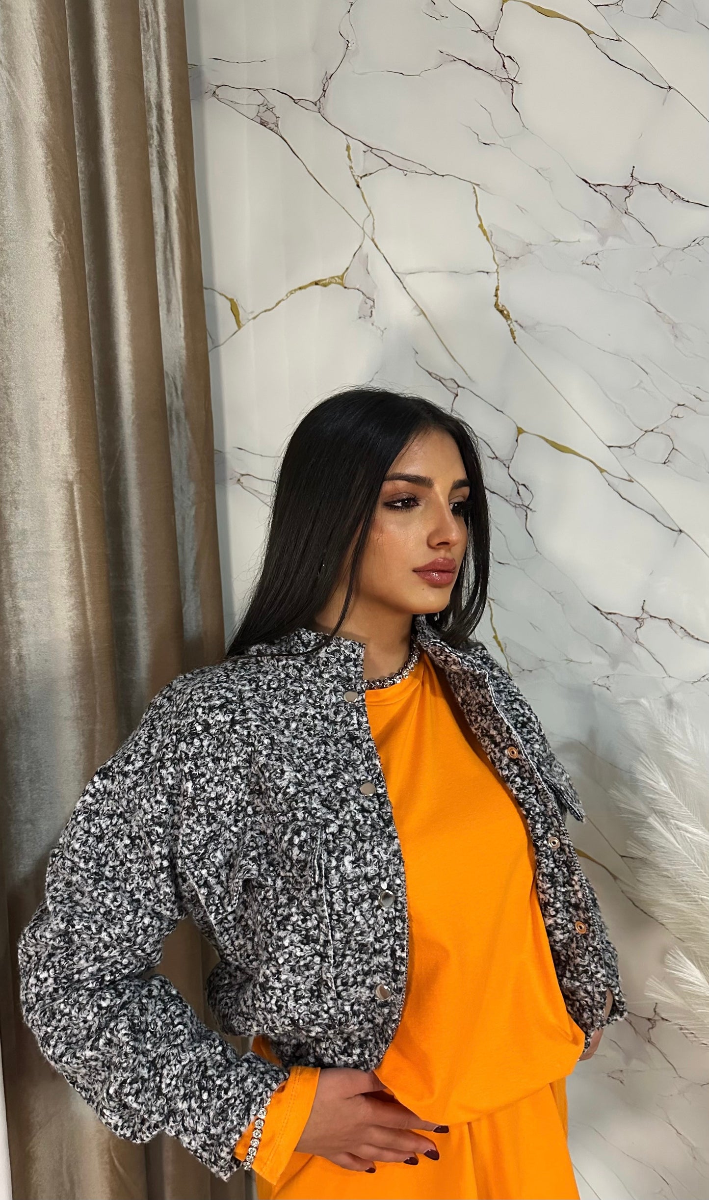 GIACCA BOMBER LANA SALE E PEPE