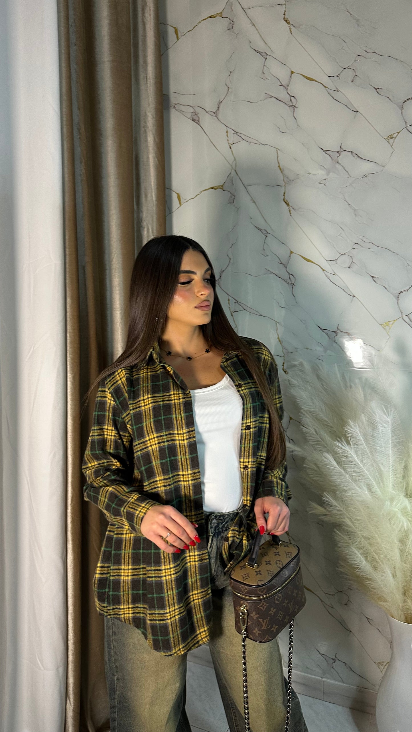 CAMICIA SCOTLAND SENAPE