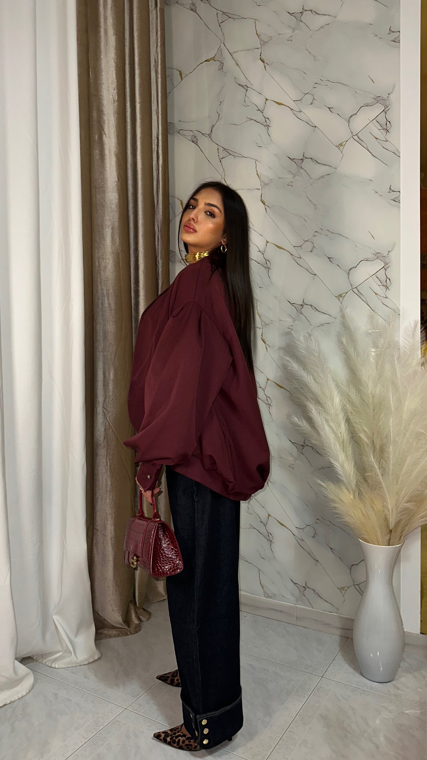 GIACCA BALLON BORDEAUX