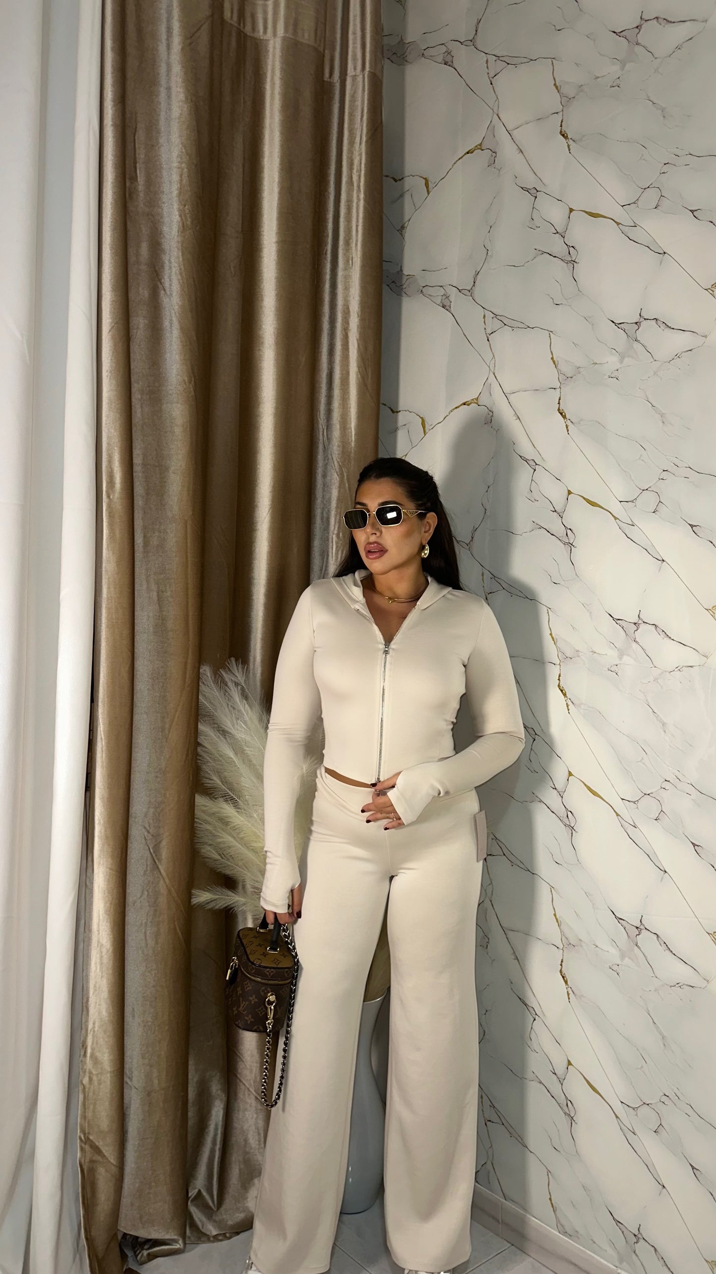 COORDINATO TUTA SKIM ECRÙ