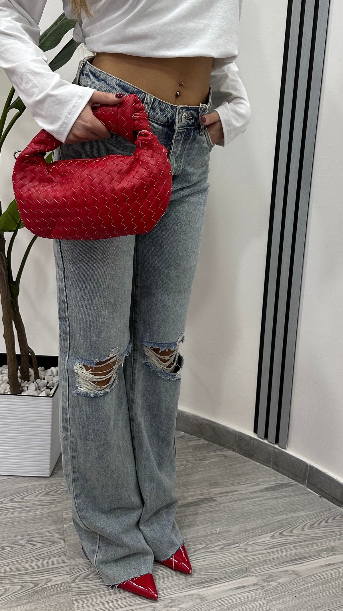 DENIM TALL STRAPPO