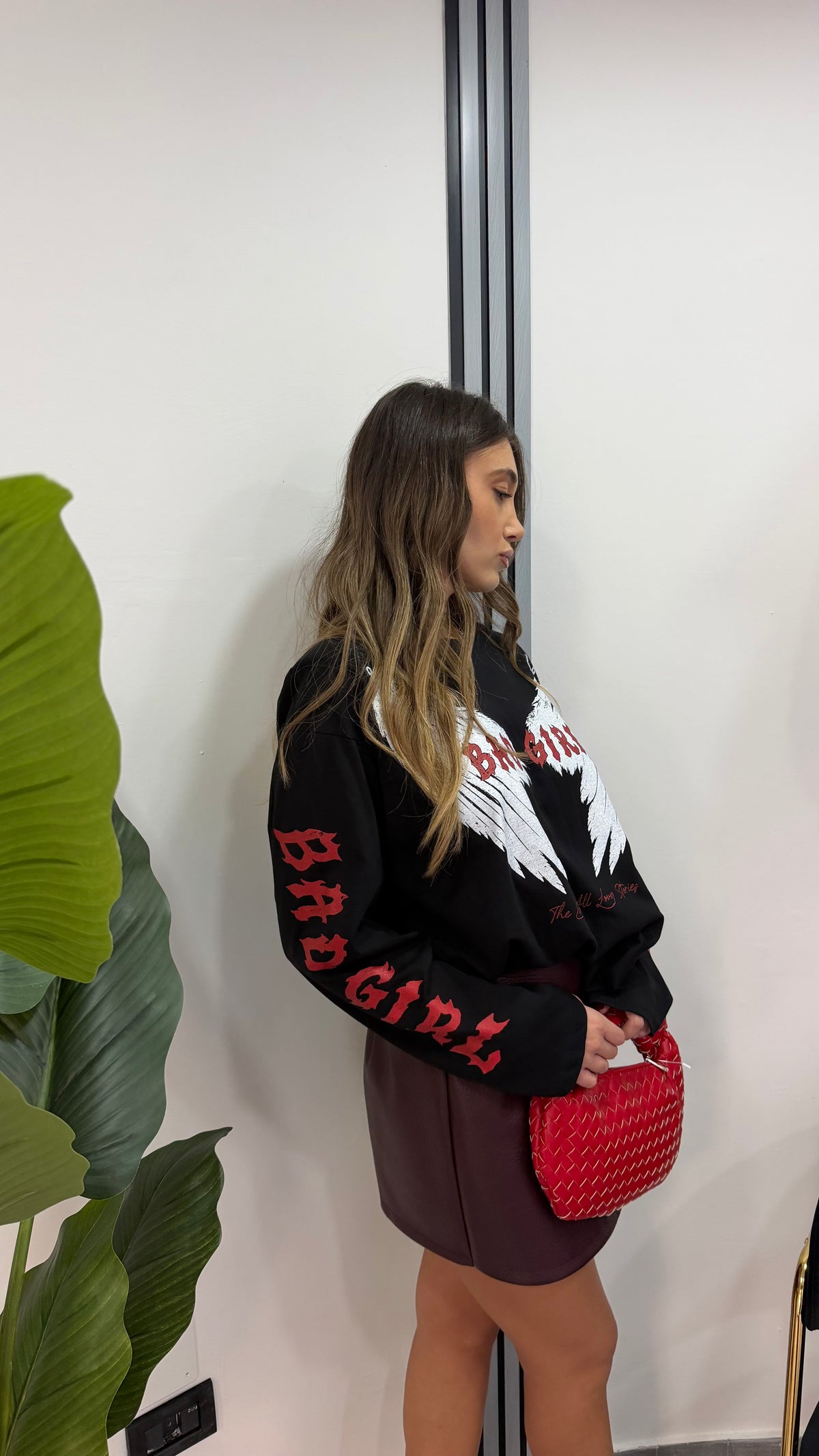 LONG SLEEWE BAD GIRL BLACK