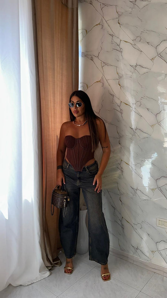 CORPETTO LINGERIE BROWN