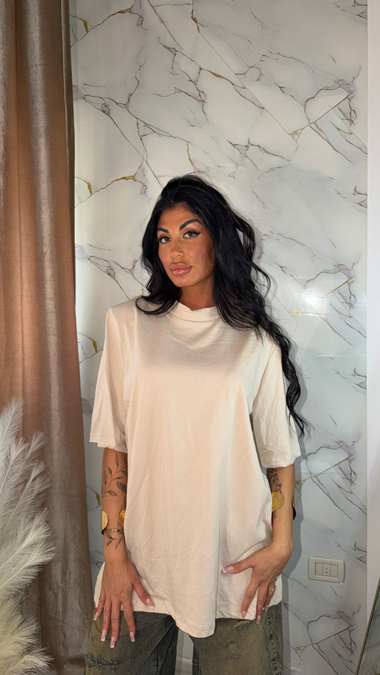 T-SHIRT LONG SLEEWE BEIGE
