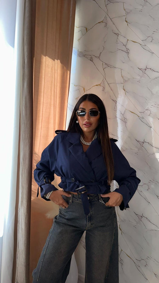 MINI TRENCH BLUE