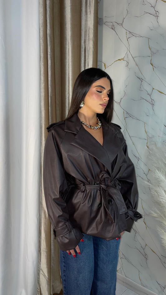 TRENCH ECOPELLE BROWN