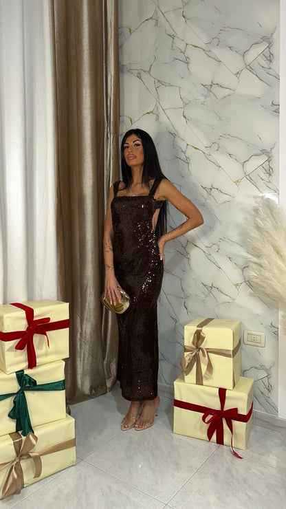 DRESS NEW YEARS BROWN