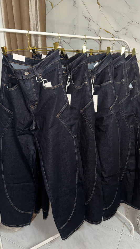 DENIM BALLON DARK BLUE