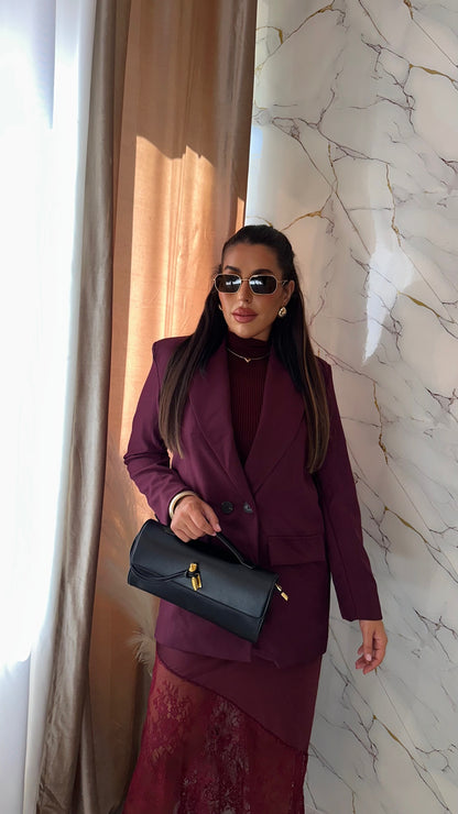 BLAZER DOPPIOPETTO BORDEAUX