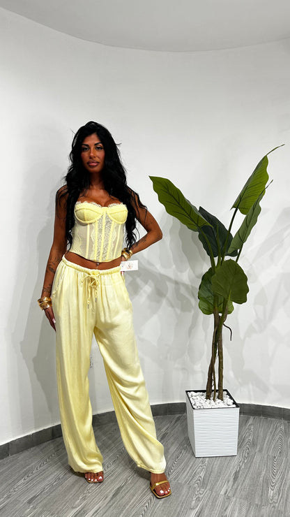 BUSTIER LINGERIE LIGHT YELLOW