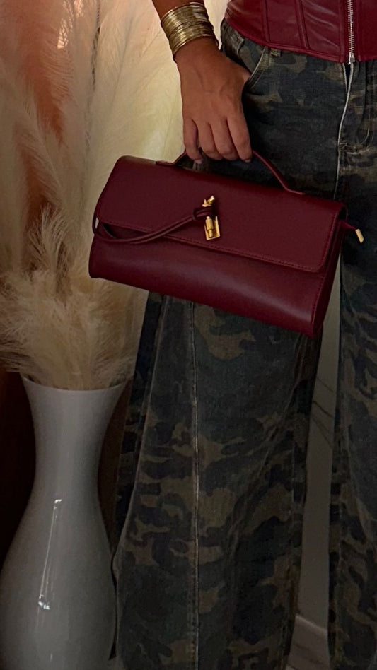 BAGUETTE ECOPELLE BORDEAUX