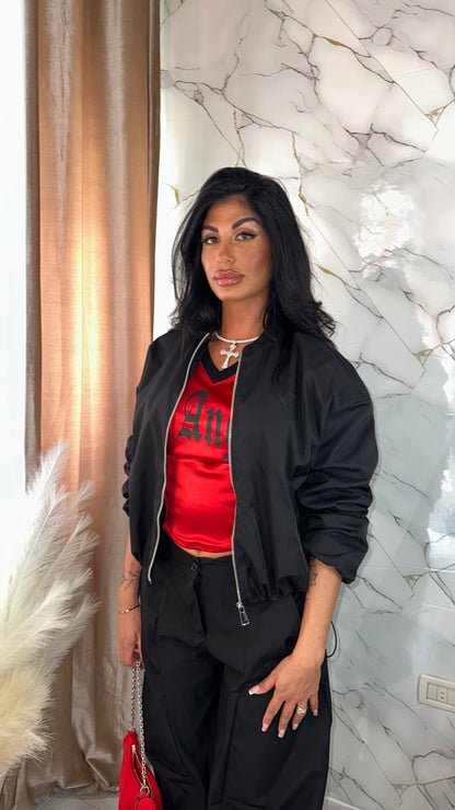 BOMBER JANIRA BLACK