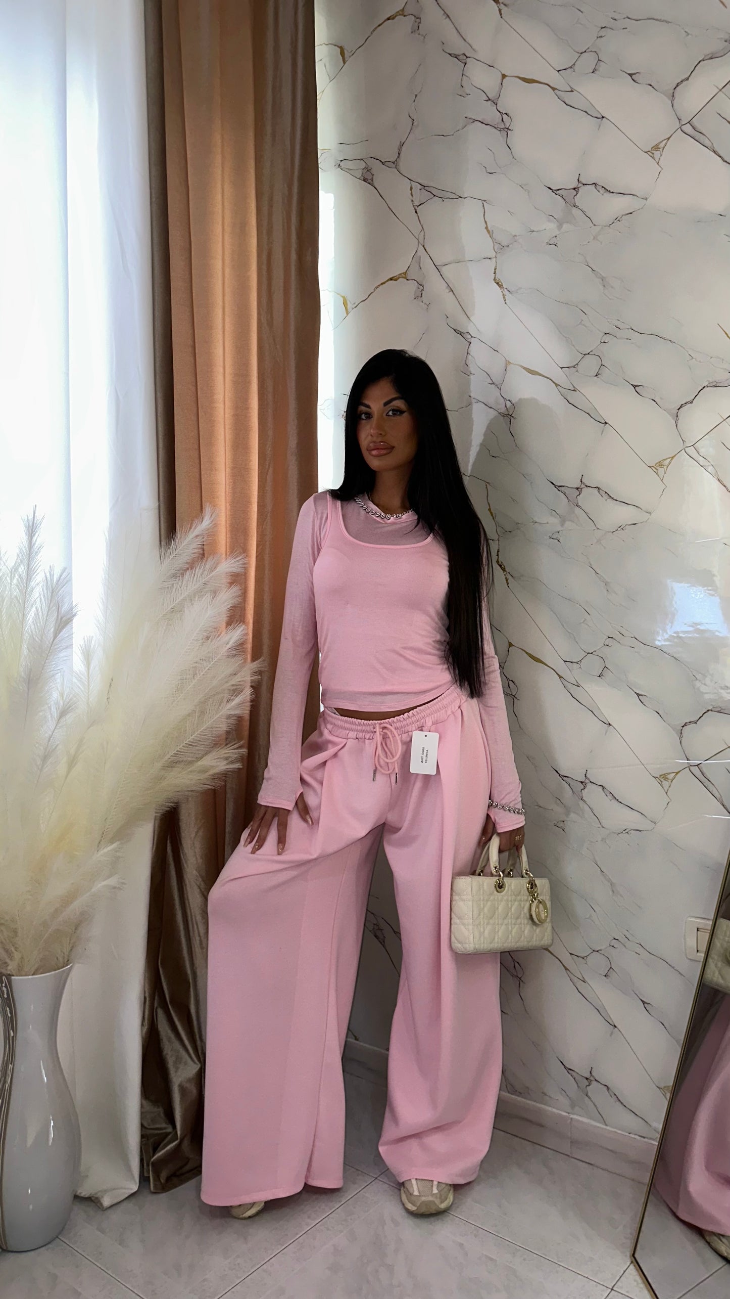 SHIRT+CANOTTA GRACE 2 IN 1 PINK