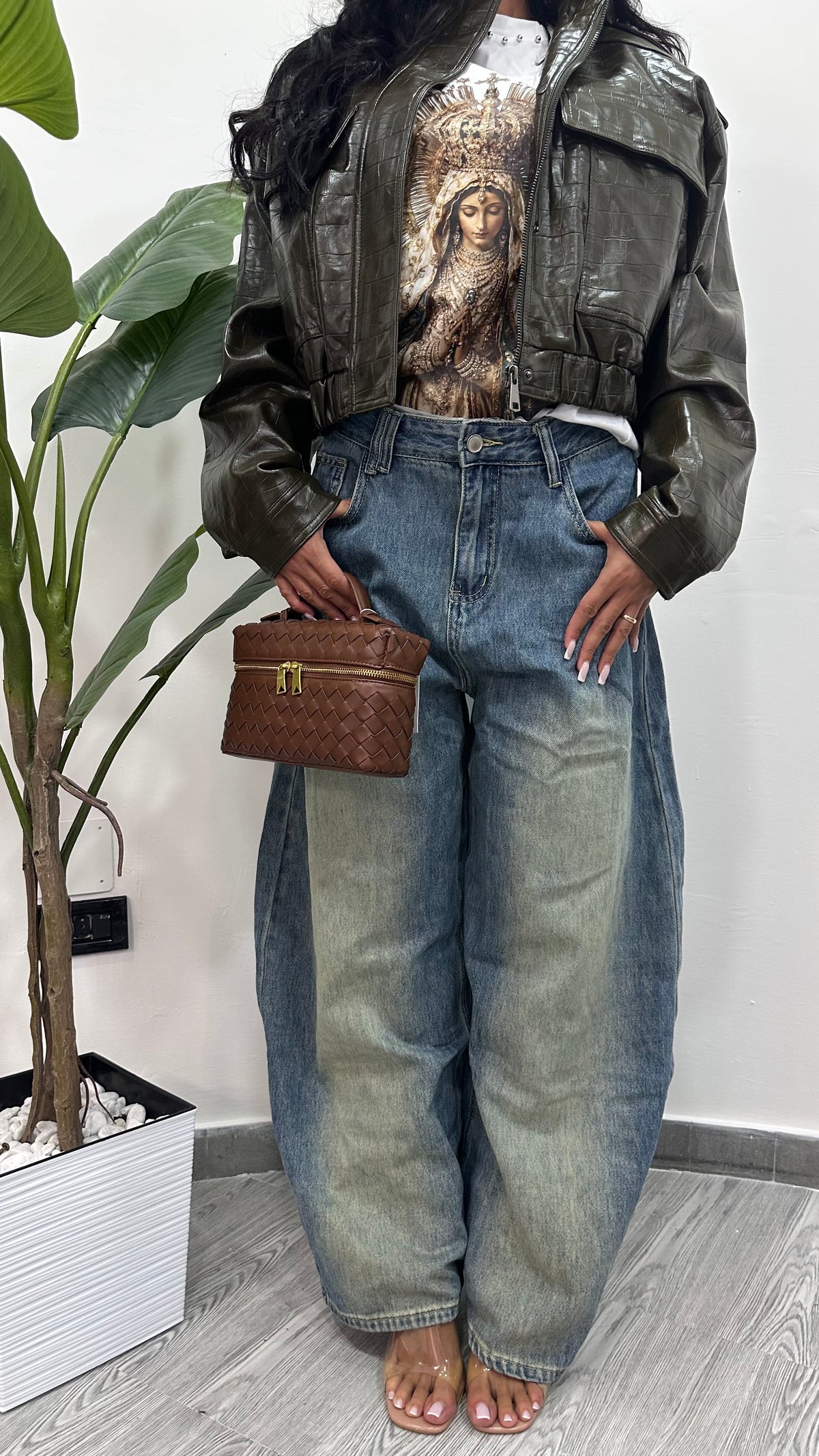 DENIM BALLON CLEAR