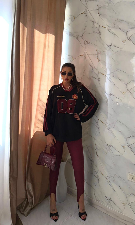 LEGGINGS CAROL BORDEAUX