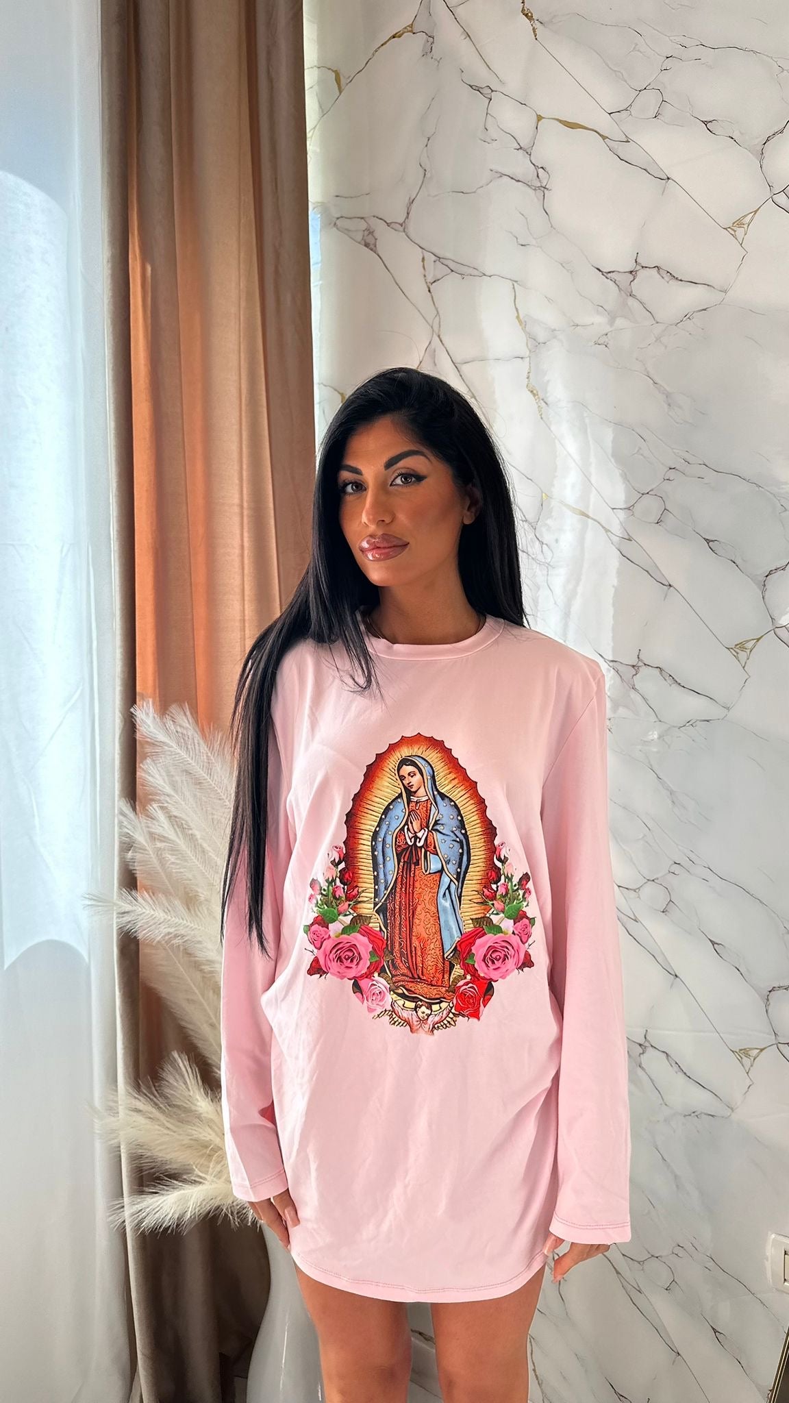 MAGLIA OVER SACRA PINK