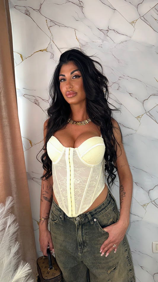BUSTIER INFINITY LIGHT YELLOW