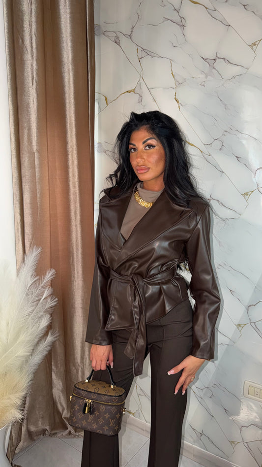 TRENCH ECOPELLE BROWN