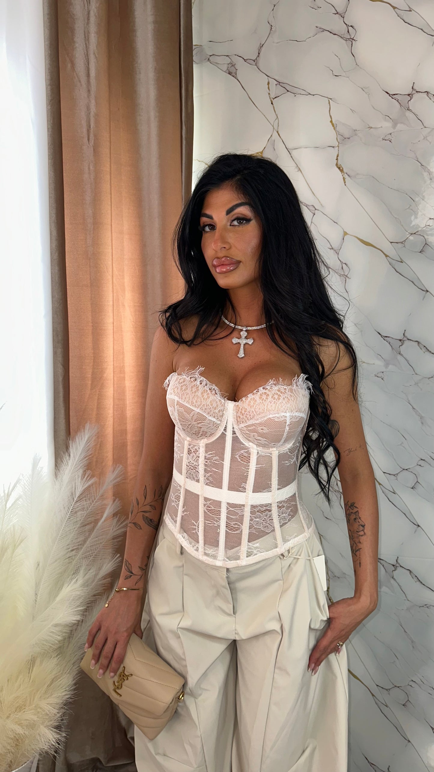 BUSTIER SECRET WHITE