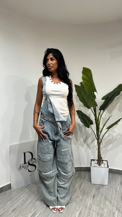 SALOPETTE 2 IN 1 DENIM