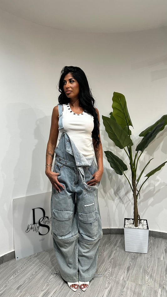 SALOPETTE 2 IN 1 DENIM