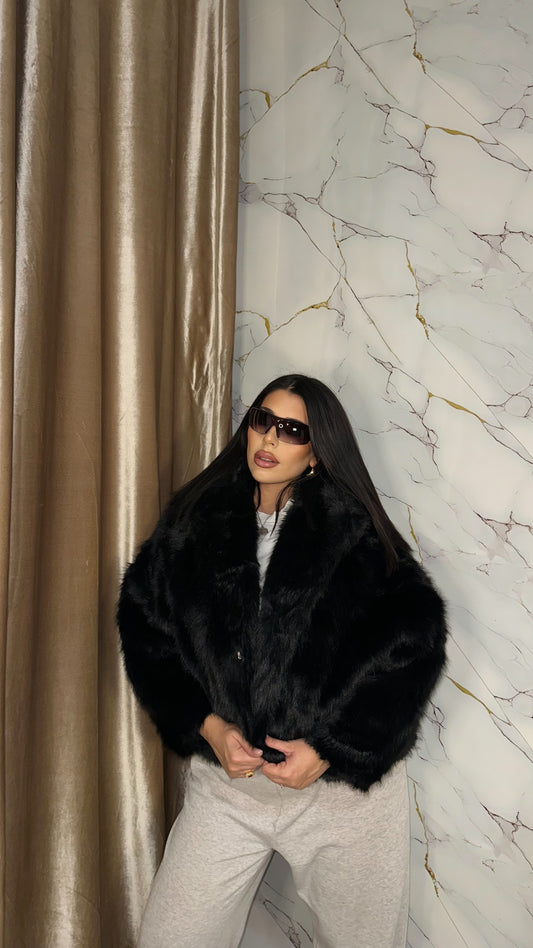 ECOFUR SNOW CON CAPPUCCIO BLACK