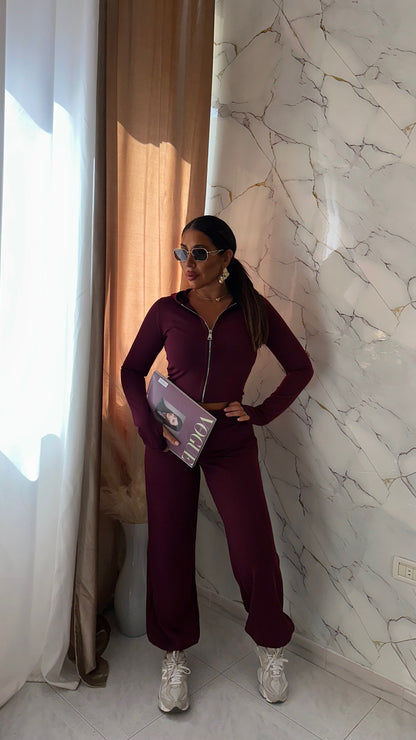 COORDINATO SPORT SELENE BORDEAUX