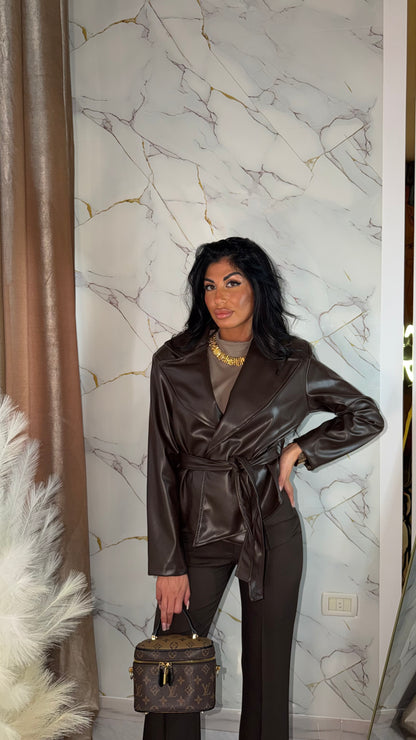 TRENCH ECOPELLE BROWN