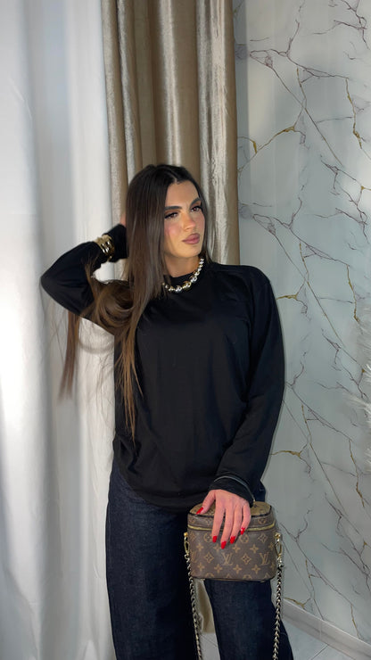 T-SHIRT OVER BLACK
