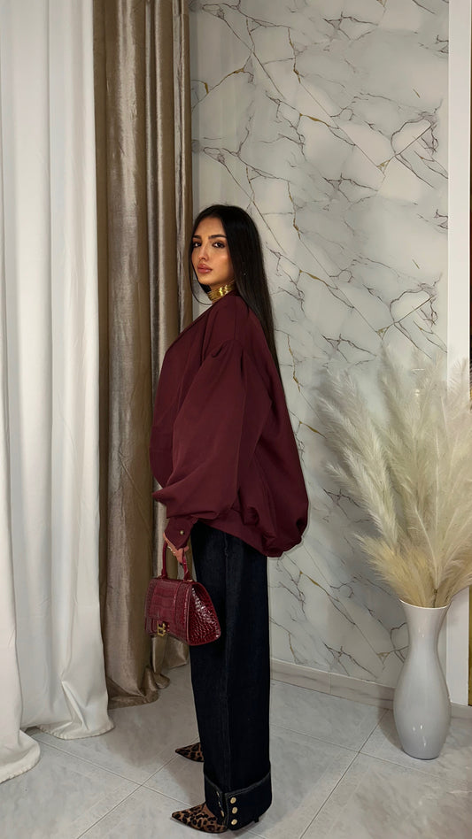 GIACCA BALLON BORDEAUX