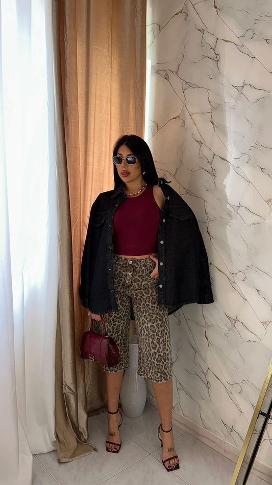 BERMUDA DENIM MACULATA