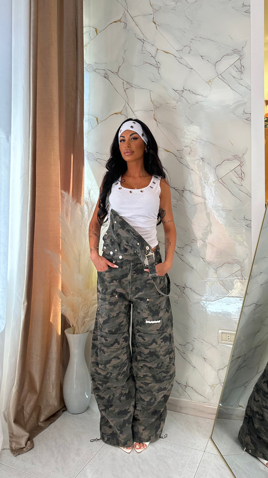 SALOPETTE 2 IN 1 MILITARY