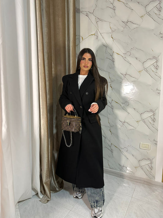 CAPPOTTO OVER LANA COTTA BLACK