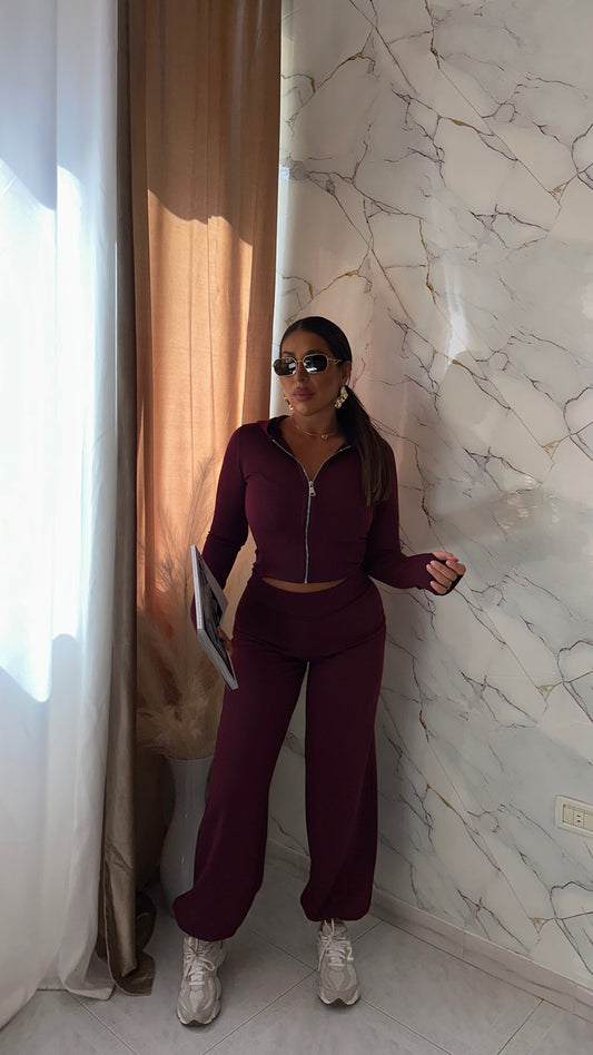 COORDINATO SPORT SELENE BORDEAUX