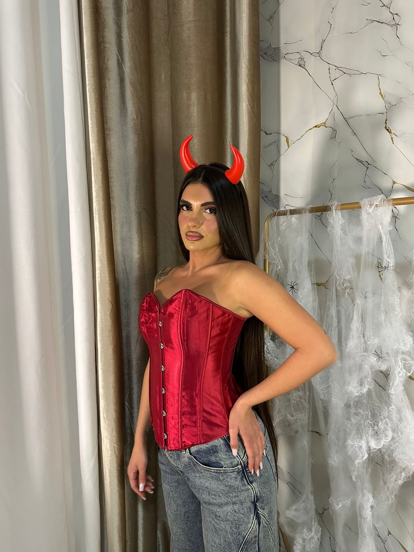 BUSTIER RED