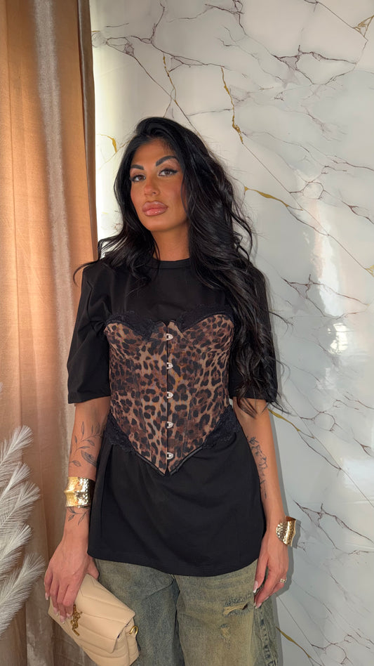 BUSTIER LEOPARD