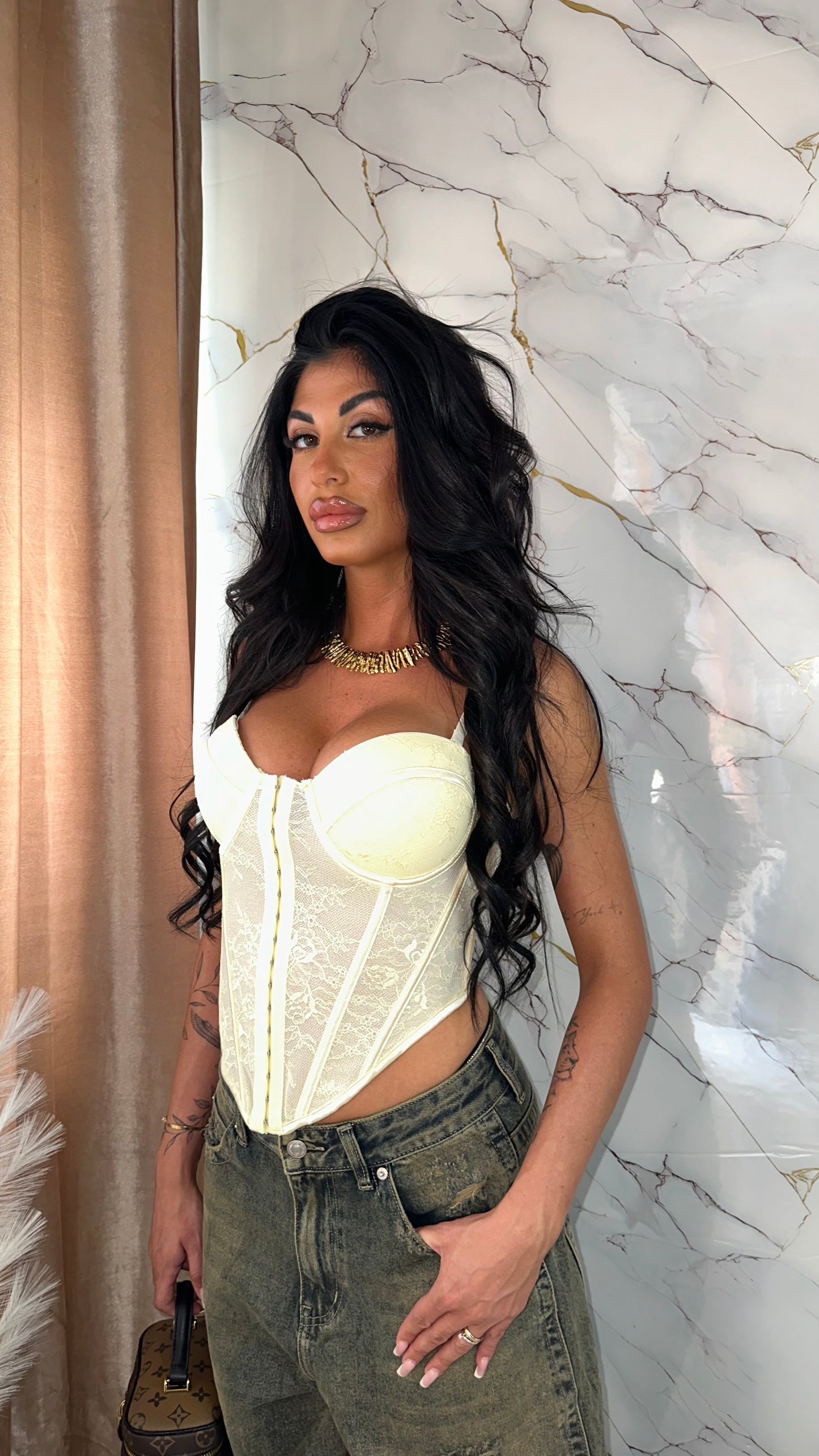 BUSTIER INFINITY LIGHT YELLOW