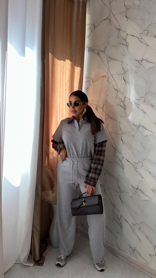 PANTALONI DI TUTA GRIGIO