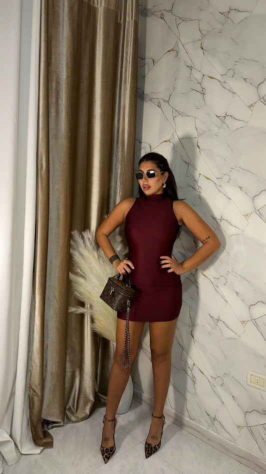 MINI DRESS DOLLY BORDEAUX