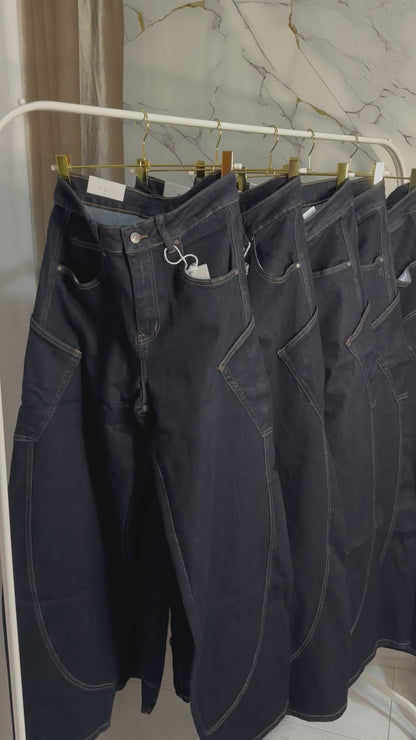 DENIM BALLON DARK BLUE